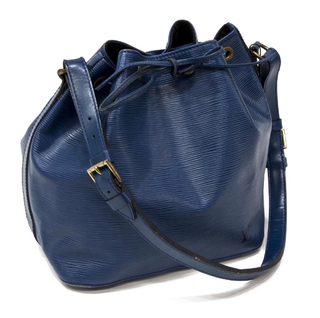 LOUIS VUITTON 'NOE' BLUE EPI LEATHER HANDBAG (1 of 4)