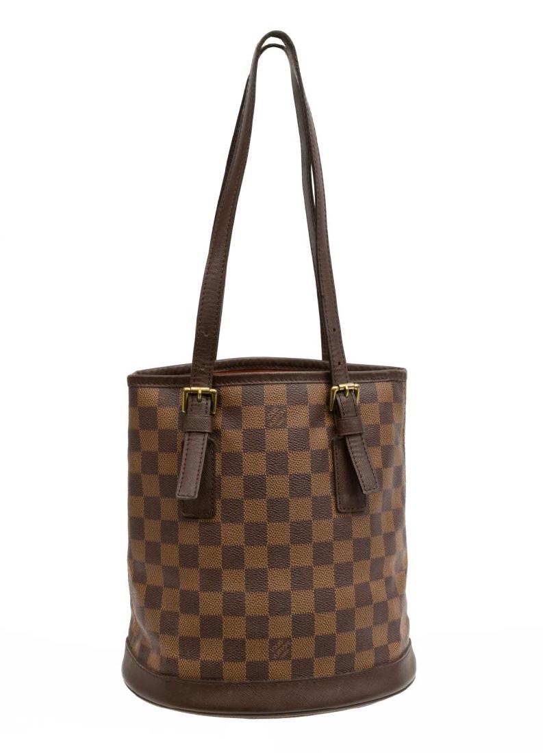 LOUIS VUITTON 'MARAIS' DAMIER EBENE CANVAS HANDBAG (1 of 4)