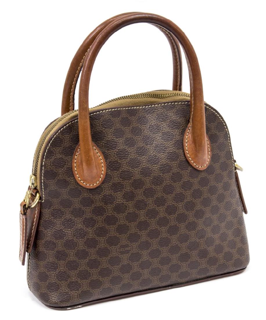 CELINE SMALL 'BOWLING' MONOGRAM CANVAS HANDBAG (1 of 5)