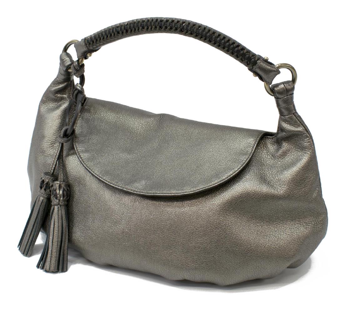 SALVATORE FERRAGAMO METALLIC LEATHER HOBO BAG (1 of 5)