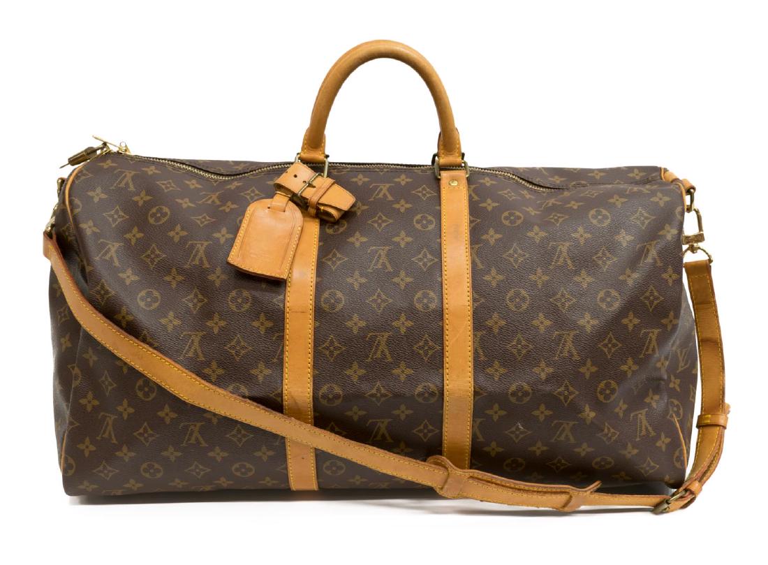 LOUIS VUITTON 'KEEPALL BANDOULIERE 55' DUFFLE BAG (1 of 4)