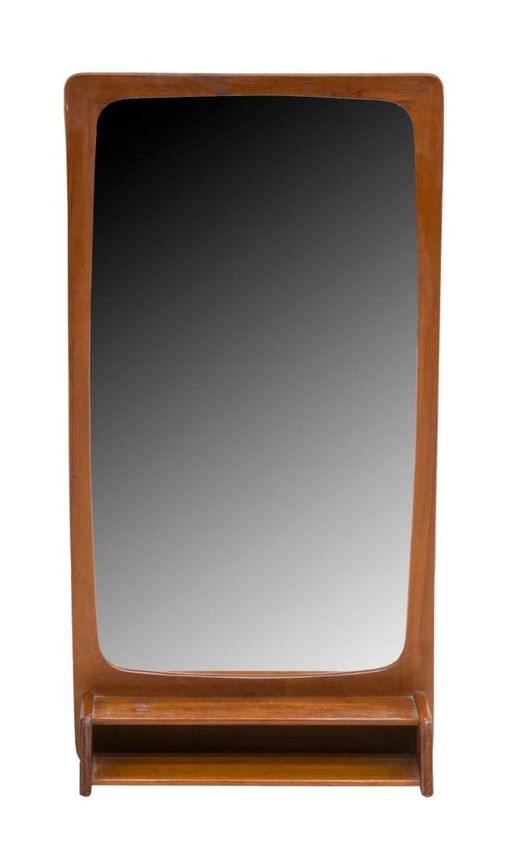 Danish Mid Century Modern Teak Wall Mirror