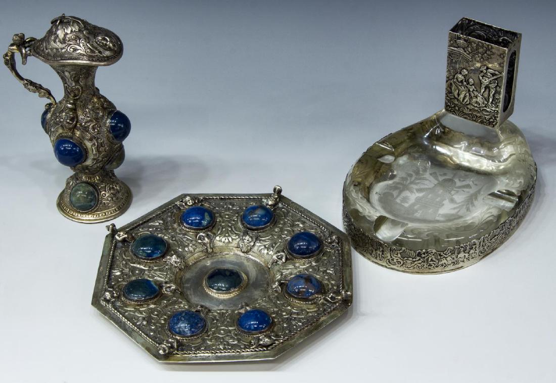 (2) HANAU SILVER EWER & UNDERPLATE & 800 SILVER (1 of 5)