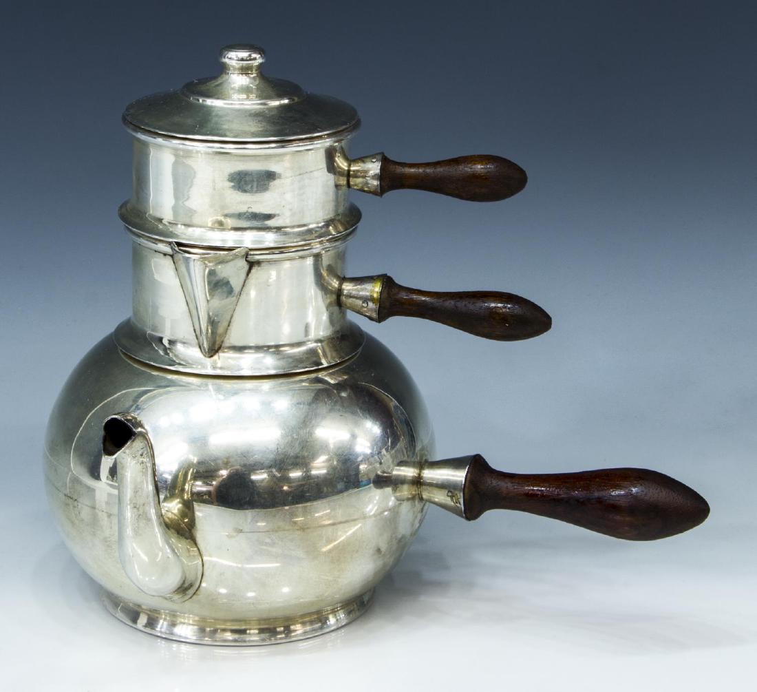 900 SILVER STACKING TRAVELING TEA SERVICE (1 of 4)