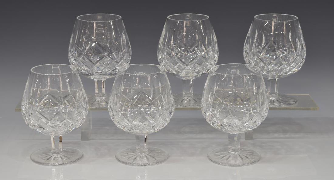 (6) WATERFORD 'LISMORE' CUT CRYSTAL BRANDY GLASSES (1 of 2)