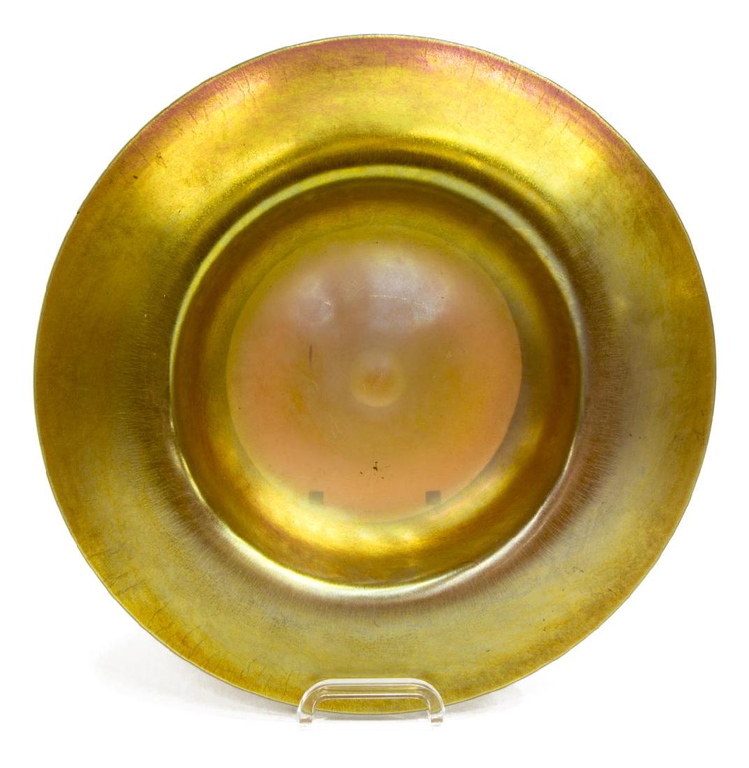 STEUBEN GOLD AURENE CENTERPIECE BOWL, SHAPE 3579 (1 of 4)