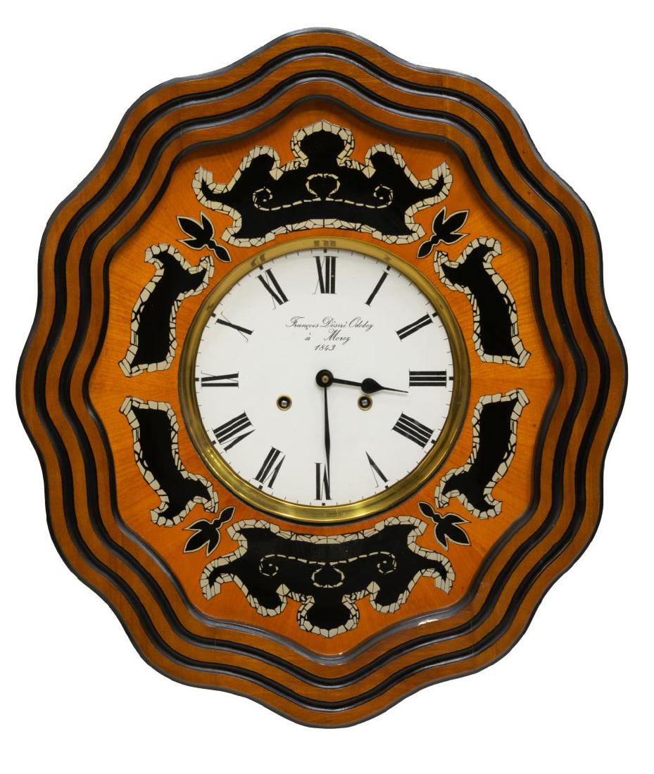 FRENCH NAPOLEON III STYLE MOREZ DIAL WALL CLOCK (1 of 2)