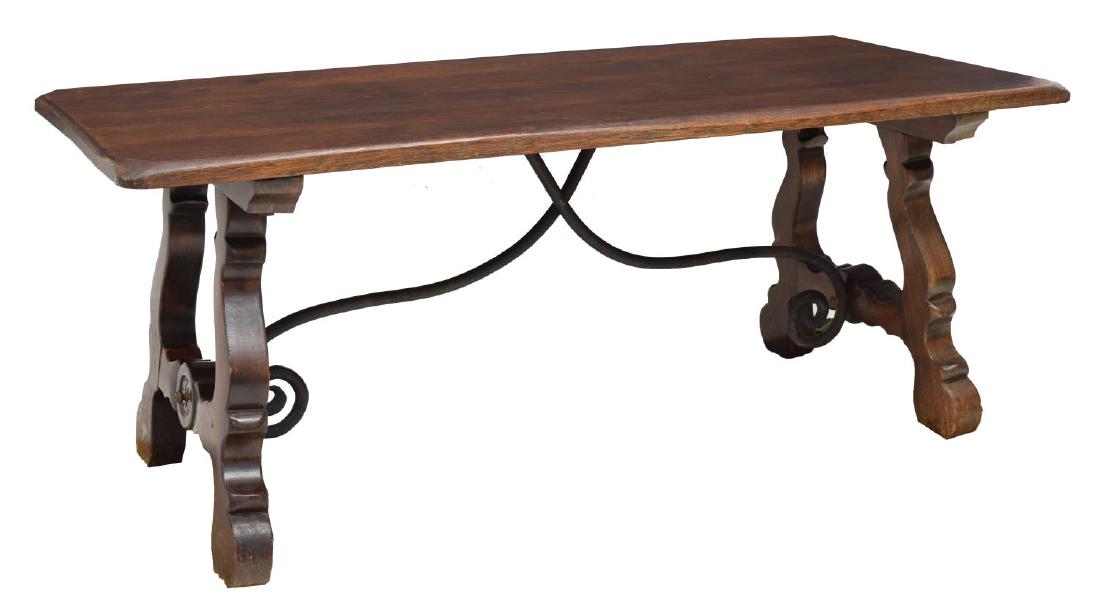 SPANISH IRON STRETCHER DINING TABLE (1 of 2)