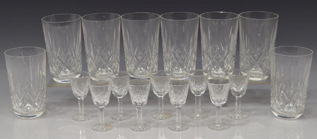 (17) WATERFORD 'LISMORE' CRYSTAL DRINKWARE (1 of 3)