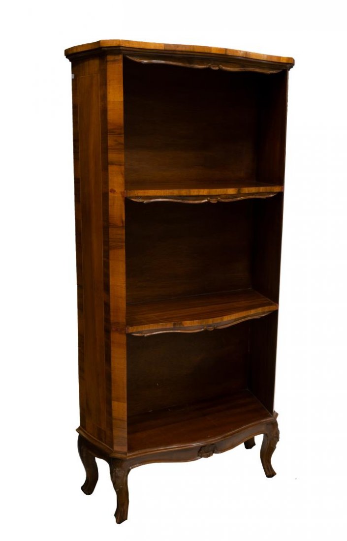 VINTAGE VENETIAN PATCHWORK OPEN SHELVED BOOKCASE (1 of 2)
