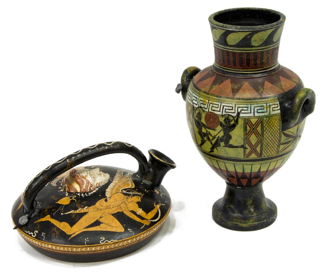(2) ANCIENT GREEK STYLE DECORATIVE POTTERY (1 of 5)
