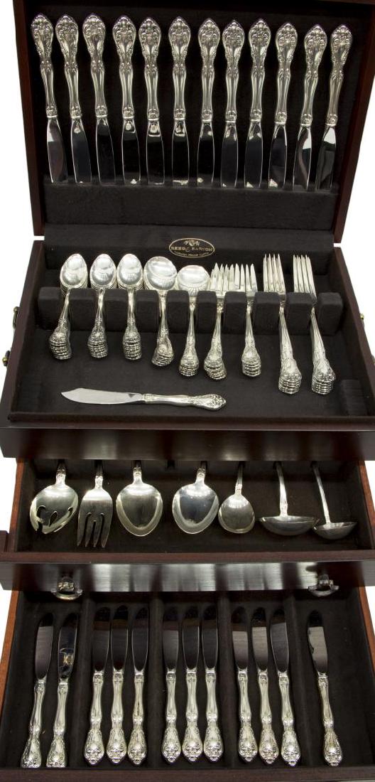 92) ALVIN 'CHATEAU ROSE' STERLING FLATWARE SERVICE (1 of 5)
