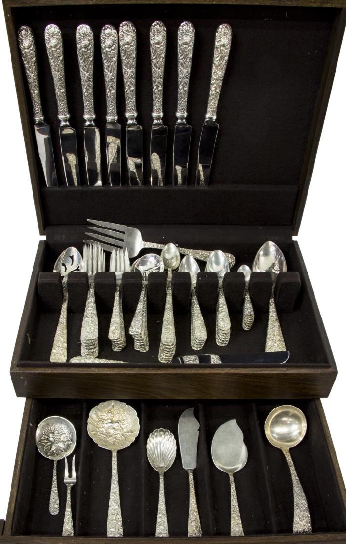 (73) S. KIRK 'REPOUSSE' STERLING SILVER FLATWARE (1 of 5)