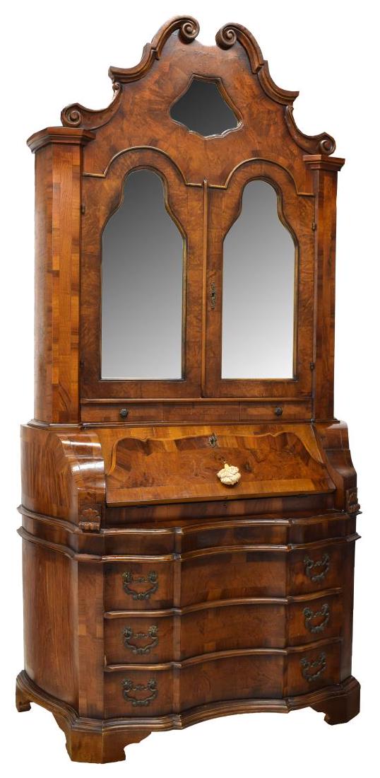 ITALIAN VENETIAN SECRETARY BOOKCASE (1 of 4)
