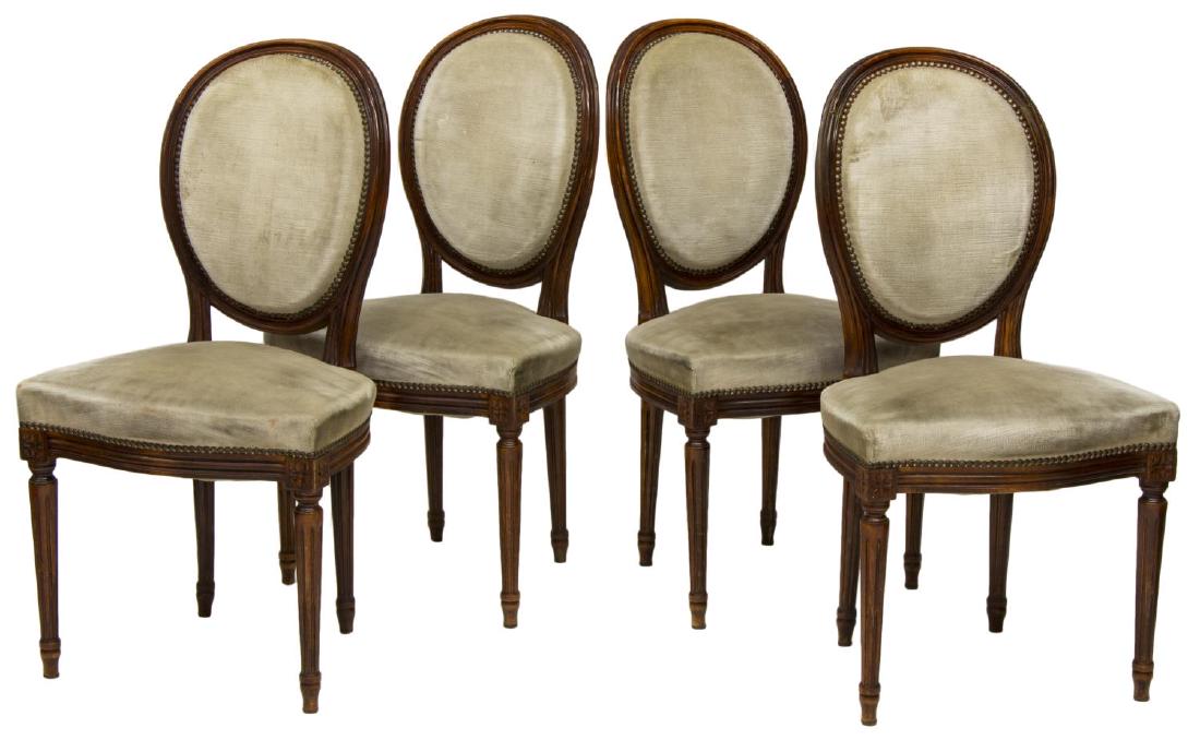 (4) ITALIAN LOUIS XVI STYLE SIDE OR DINING CHAIRS (1 of 2)