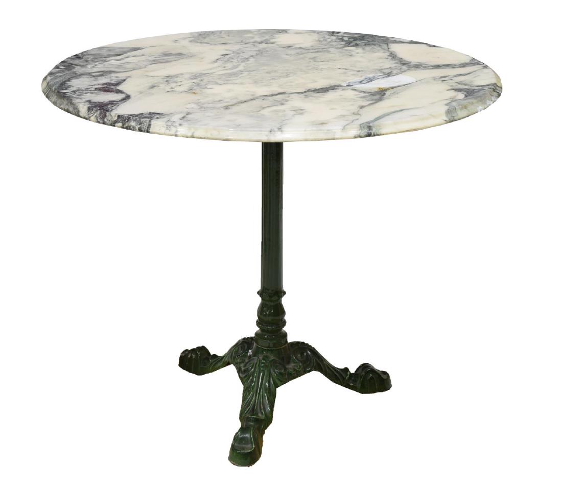 FRENCH IRON BASE BISTRO TABLE (1 of 2)