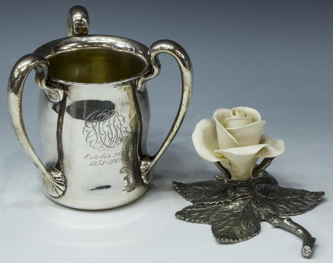 (2) GROUP OF STERLING SILVER & PEWTER CABINETWARE (1 of 6)