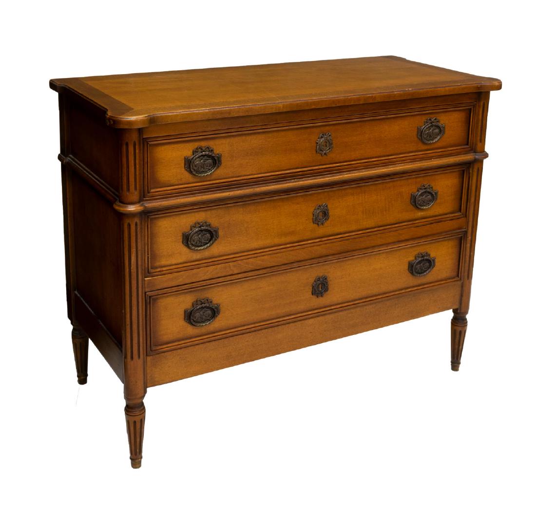 FRENCH LOUIS XVI STYLE CARVED COMMODE (1 of 2)