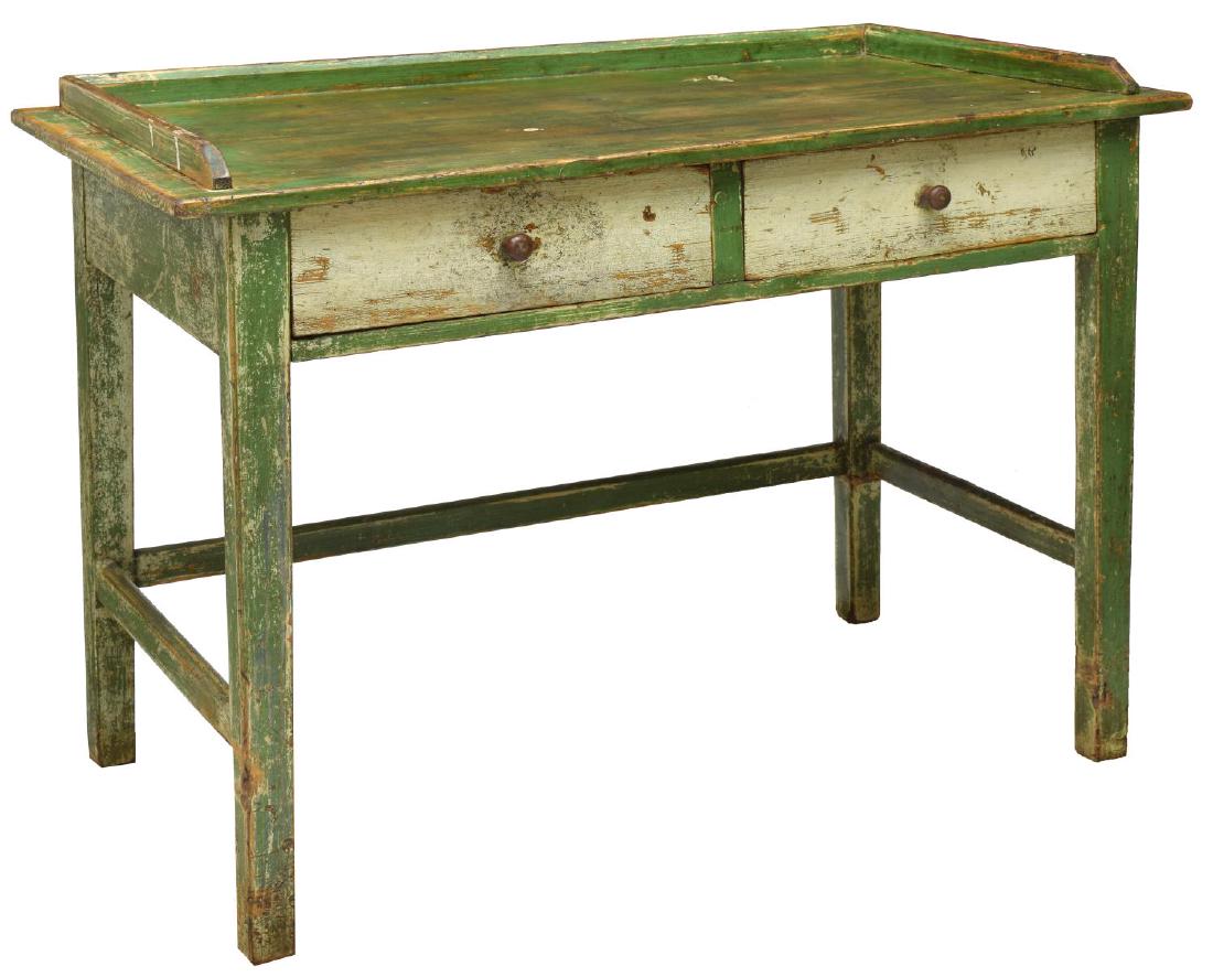 SCANDANAVIAN PAINTED PINE WORK TABLE (1 of 3)