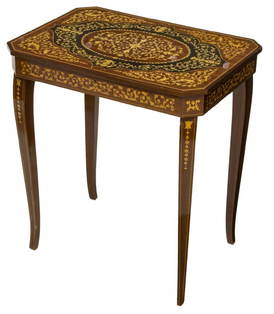 ITALIAN MARQUETRY MUSICAL SIDE TABLE (1 of 3)