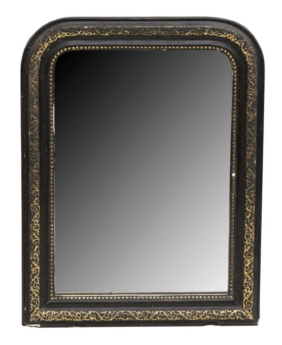 CHARLES X STYLE PARCEL GILT EBONIZED WALLL MIRROR (1 of 3)