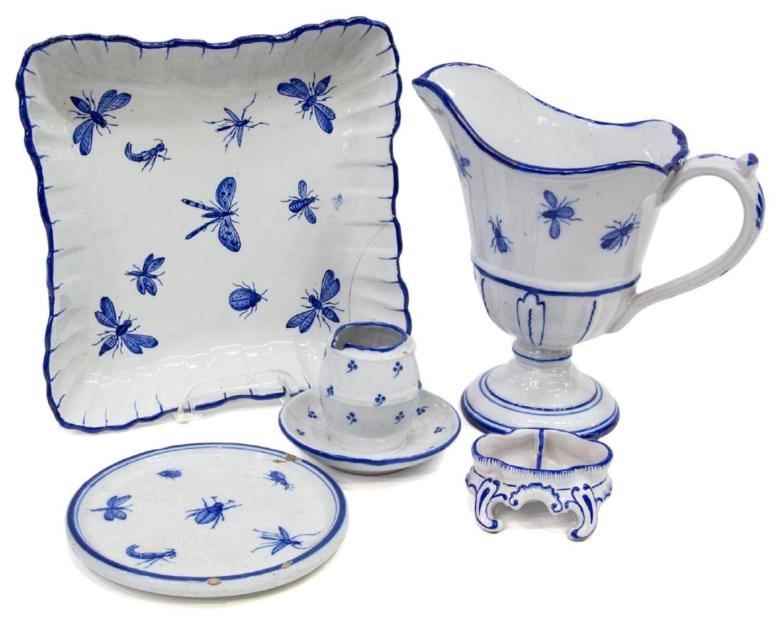 (5) GALLE ST. CLEMENT FAIENCE TABLEWARE (1 of 4)