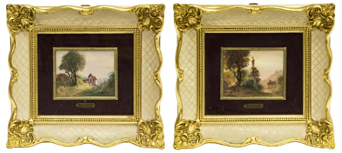 (2) FRAMED ITALIAN MINIATURE PAINTINGS, TASSINARI (1 of 4)