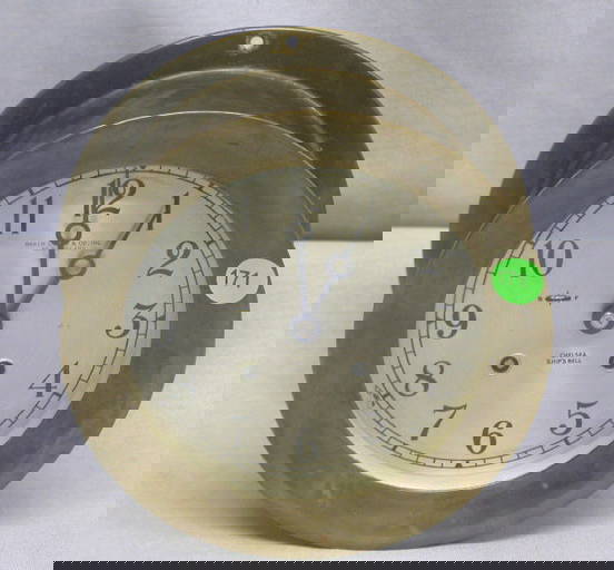 Brass Ship Clock, Key Wound. Face Marked "baker Ly