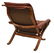 (2) DANISH MODERN LEATHER LOUNGE CHAIR & OTTOMAN - 4