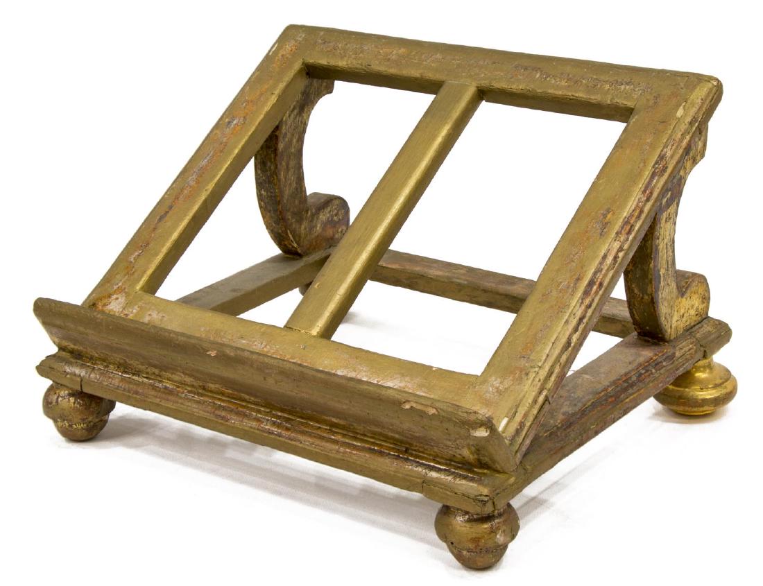 ITALIAN CARVED GILTWOOD BOOKSTAND (1 of 2)