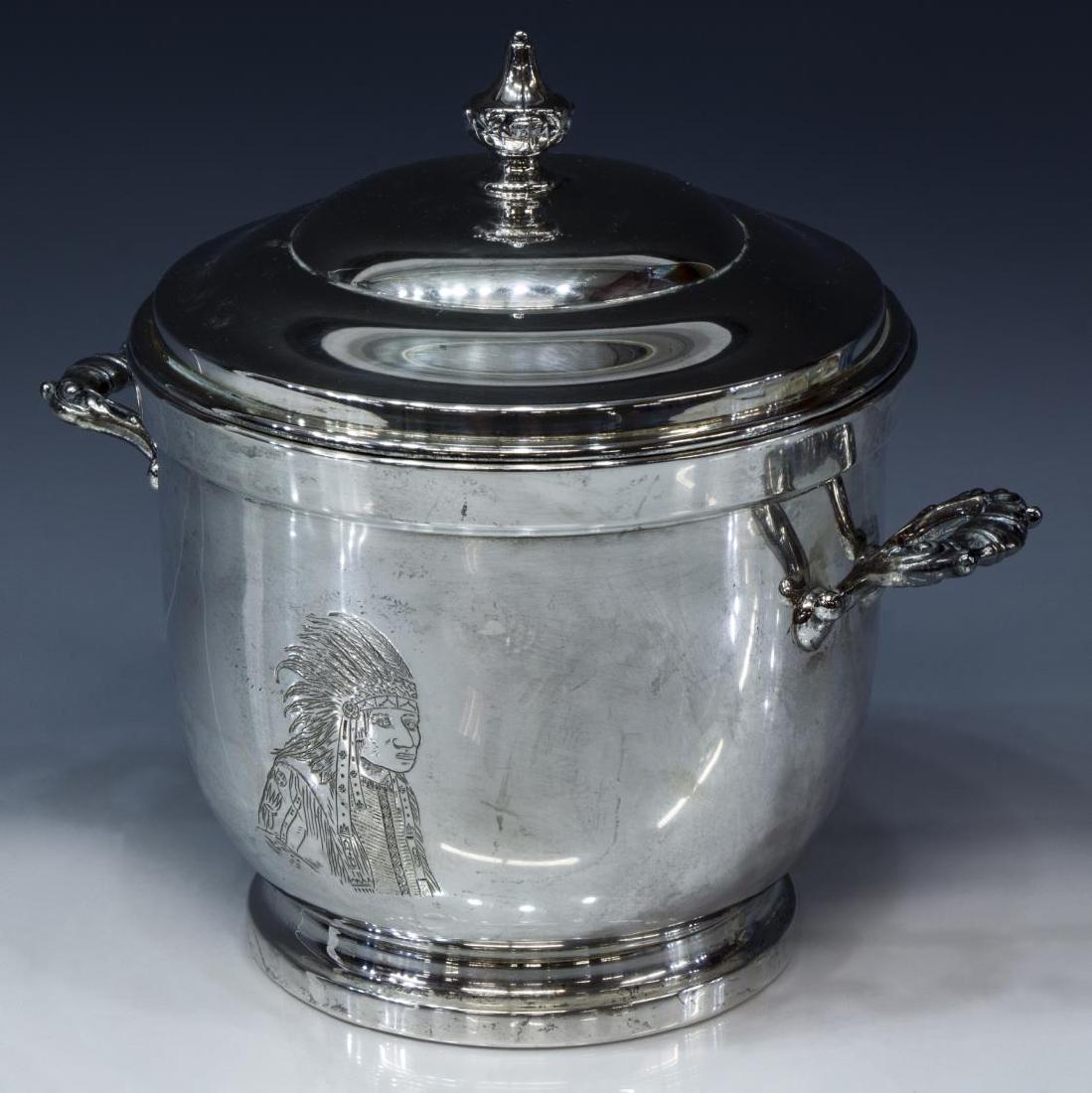 POOLE STERLING SILVER INSULATED ICE BUCKET (1 of 6)
