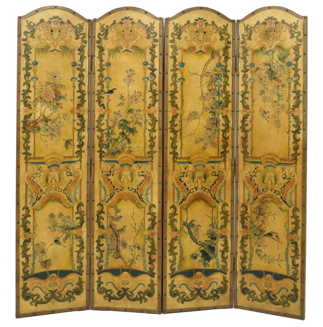 ASIAN FOUR PANEL SCREEN (1 of 3)