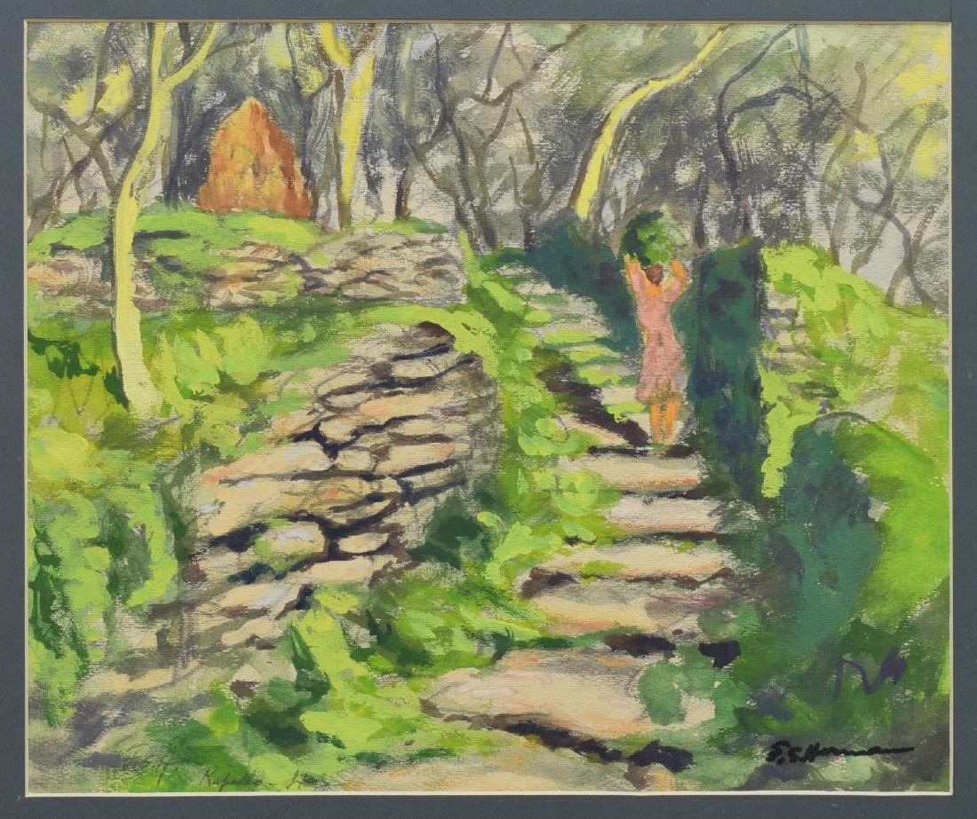 FRANK HERRMANN (NY, 1866-1942) ITALY PAINTING (1 of 3)