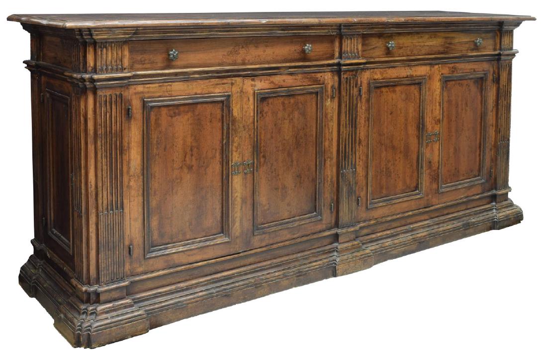 ANTIQUE FRENCH WALNUT CARVED SIDEBOARD (1 of 5)