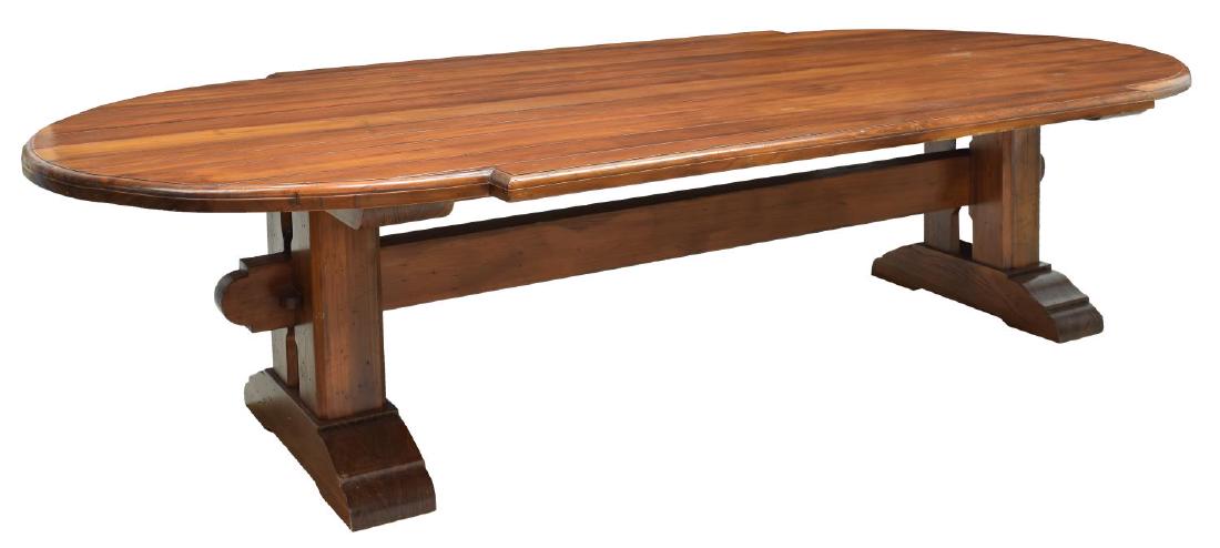 LARGE TRESTLE DINING TABLE (1 of 3)