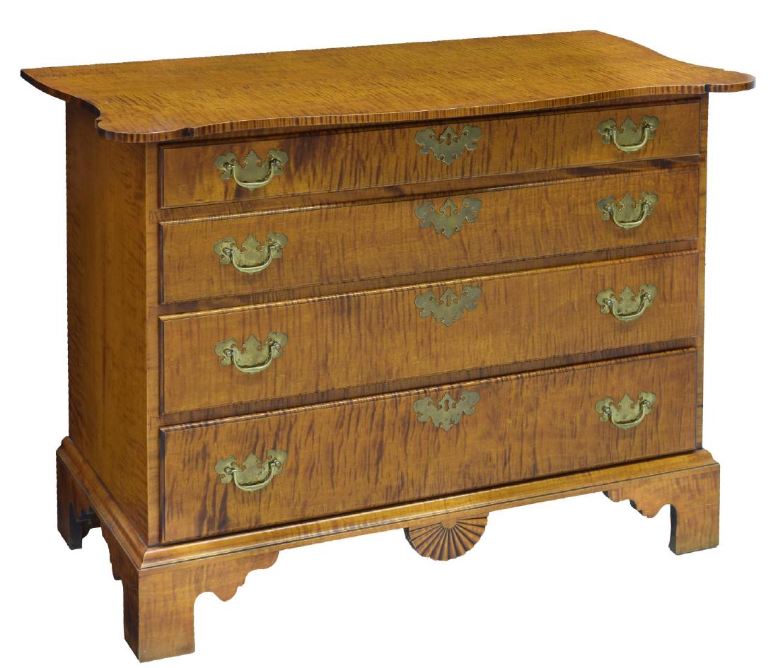 DAVID LEFORT TIGER MAPLE MASSACHUSETTS CHEST (1 of 3)