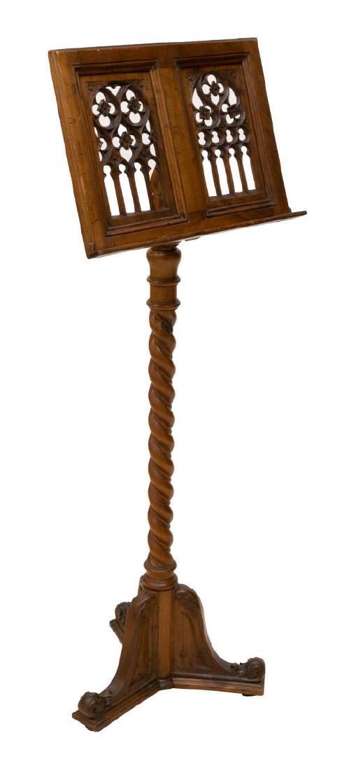 CONTINENTAL GOTHIC STYLE LECTERN OR MUSIC STAND (1 of 3)