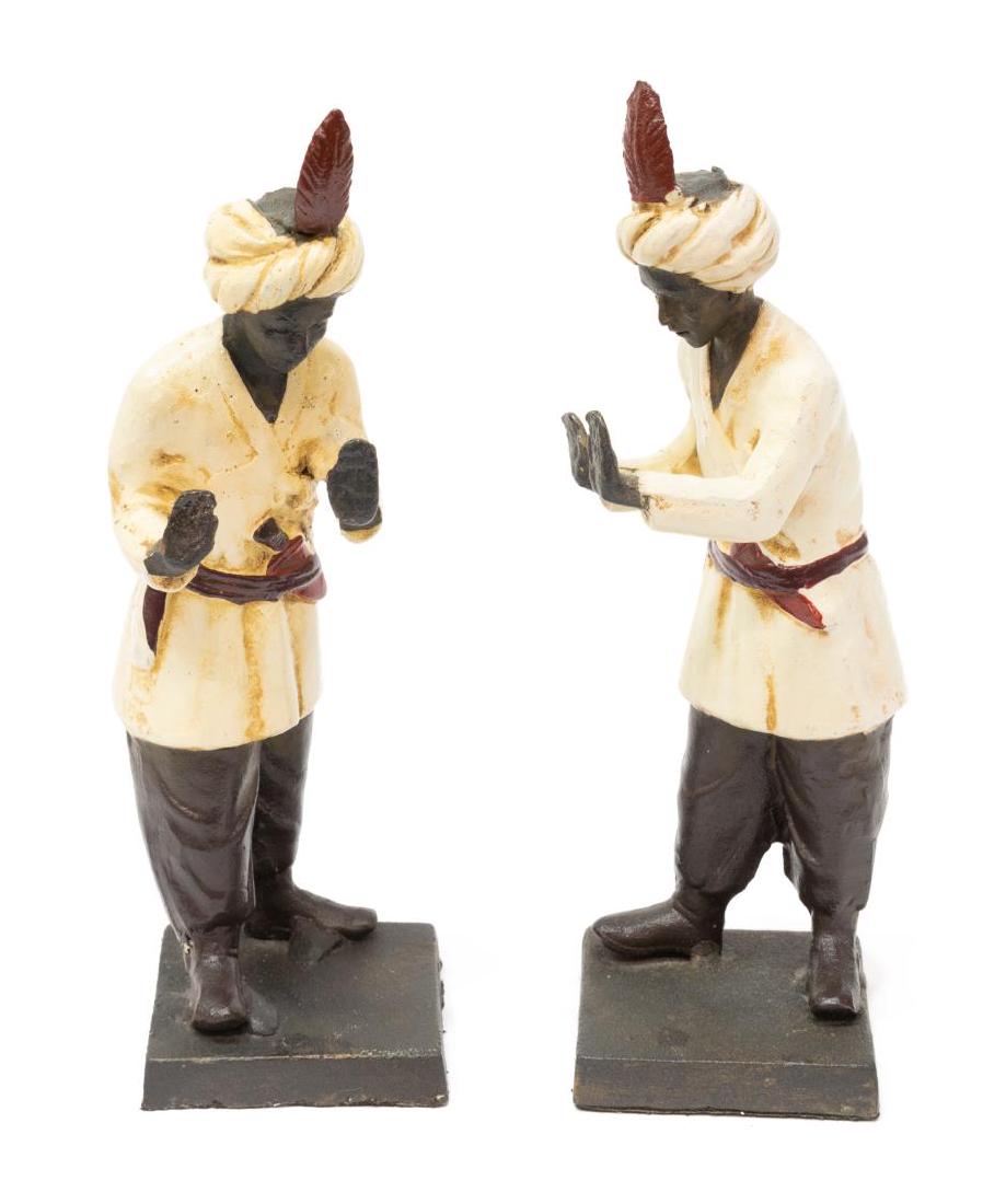 (2) ORIENTALIST PATINATED BRONZE FINISH BOOKENDS (1 of 3)
