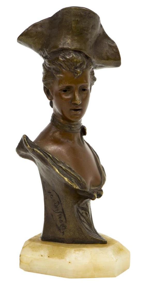 GEORGES VAN DER STRAETEN (D.1928) BRONZE BUST (1 of 5)