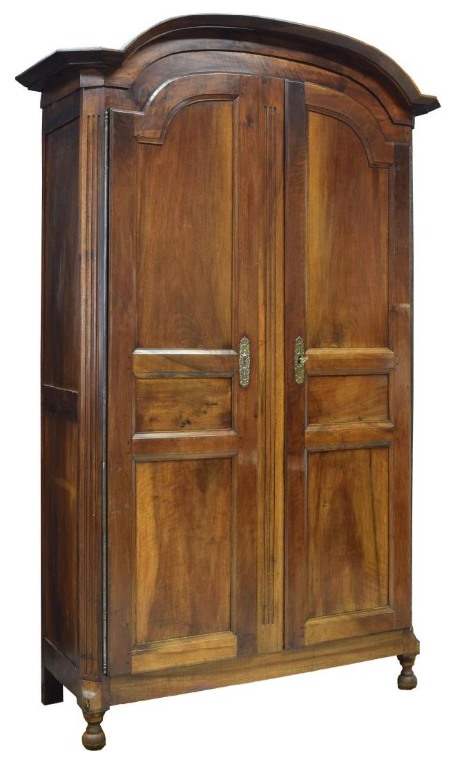 FRENCH LOUIS XVI STYLE WALNUT ARMOIRE (1 of 3)