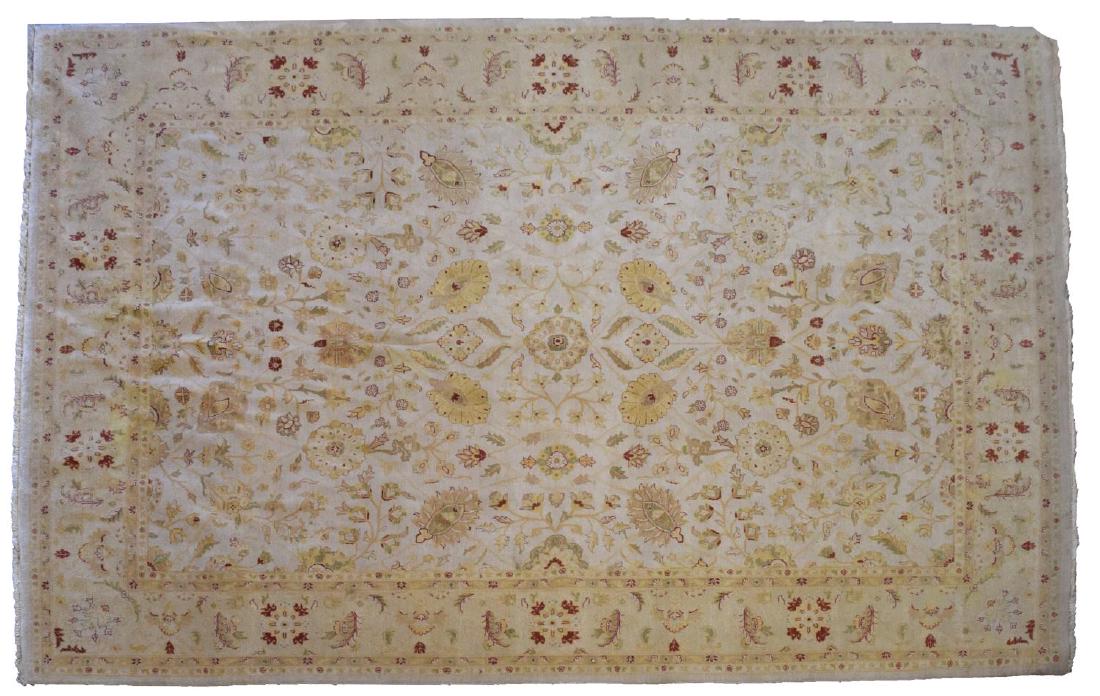 HAND-TIED PAKISTANI TABRIZ RUG, 14'9" X 10'7" (1 of 4)