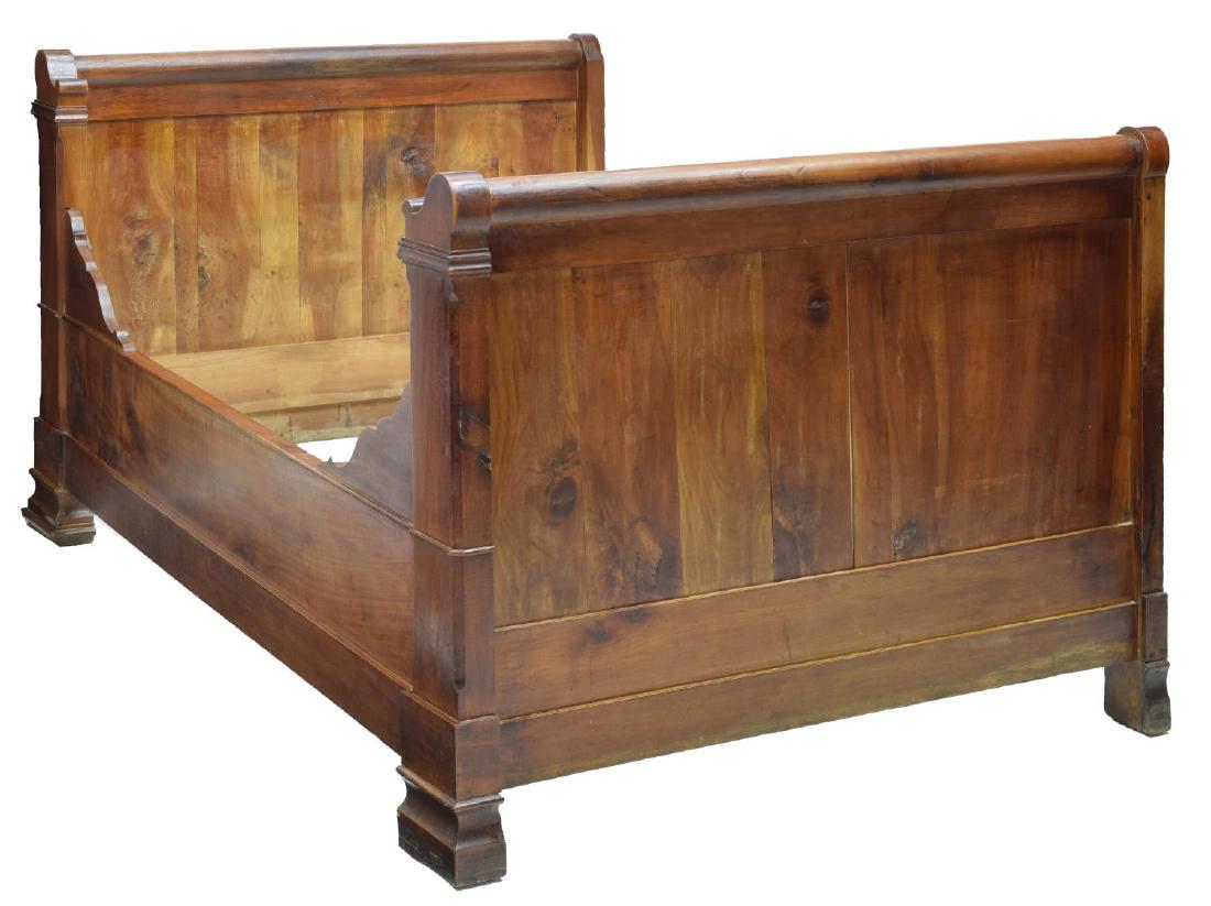LOUIS PHILLIPPE FRUITWOOD ALCOVE BED, 19THC. (1 of 3)