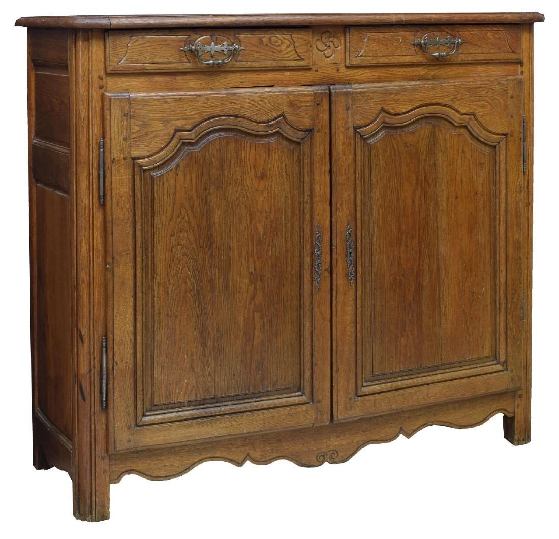 FRENCH 18TH C. LOUIS XVI OAK SIDEBOARD (1 of 4)