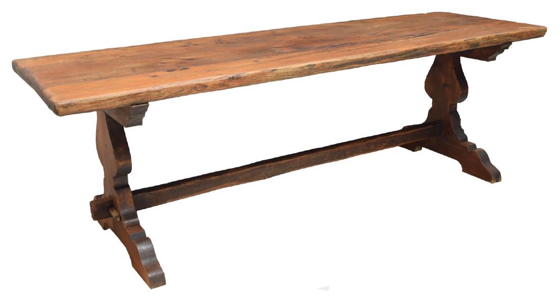 SPANISH BAROQUE STYLE TRESTLE DINING TABLE (1 of 3)