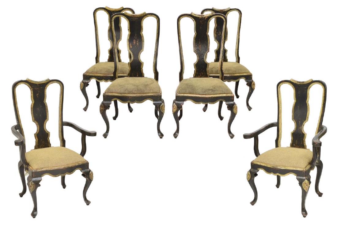 (6) QUEEN ANNE STYLE DINING CHAIRS, BRAZIL (1 of 3)