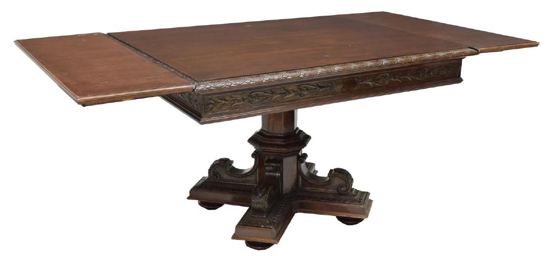 ITALIAN CARVED WALNUT DINING TABLE (1 of 3)