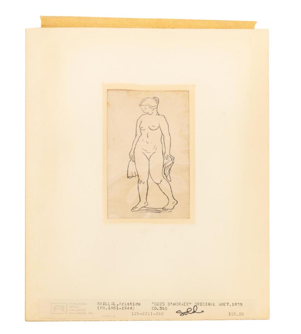 ARISTIDE MAILLOL (D.1944) ODES D'HORACE WDCT PRINT (1 of 3)