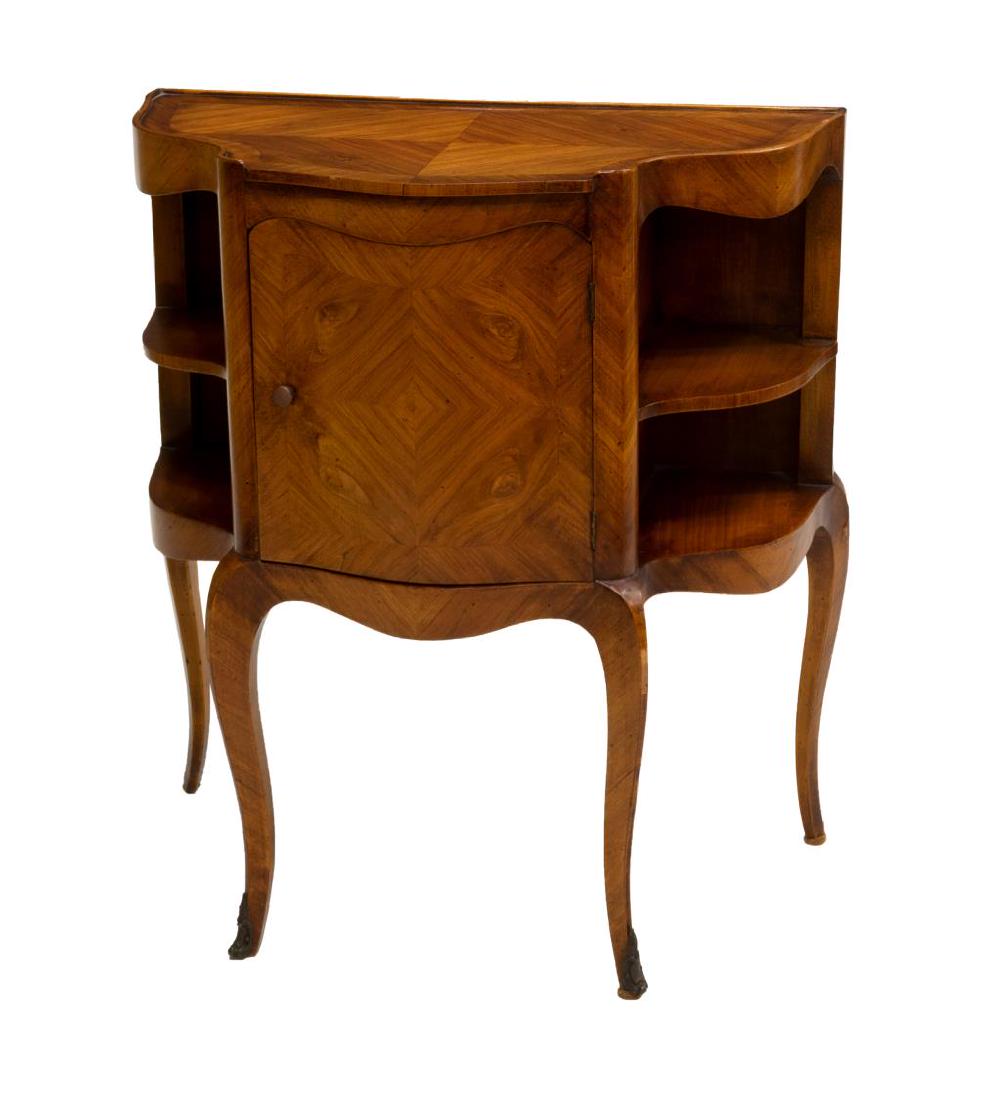 DIMINUTIVE FRENCH LOUIS XV STYLE SIDE CABINET (1 of 3)