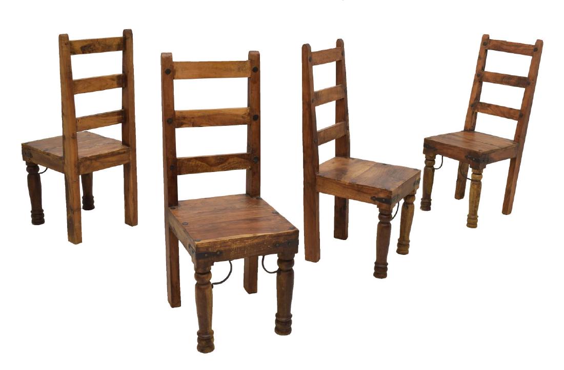 (4) HARDWOOD DINING CHAIRS (1 of 2)