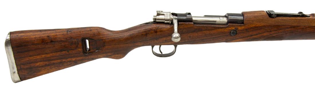 YUGOSLAV 1948 K98 SHORT RIFLE, MATCHING NUMBERS: Yugoslavian Model 1948 98K short rifle, bolt action, 7.92 x 57mm caliber, five round box magazine, 23.25" barrel, cleaning rod, bayonet lug, hooded front sight, rear sight adjustable to 2000 meters, C